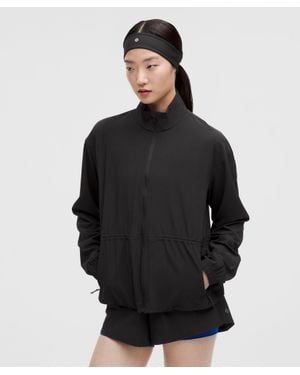 lululemon Uv-Protective Cinch-Waist Running Jacket - Black