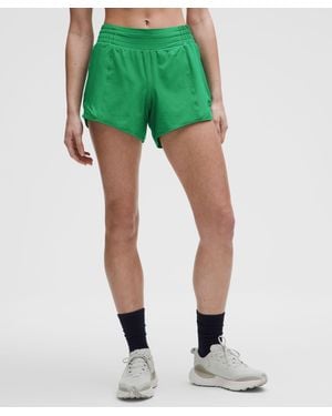 lululemon Hotty Hot High-Rise Lined Short 4" - Green