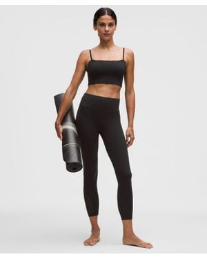 lululemon – Paisley Lace Overlay Tight Leggings – 25" – – Size 4 - White