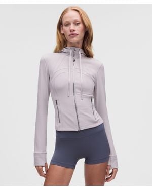 lululemon Define Cropped Hooded Jacket - Purple