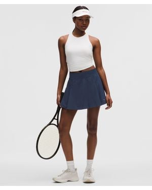 lululemon A-Line Side-Pleat Tennis Skirt - Blue
