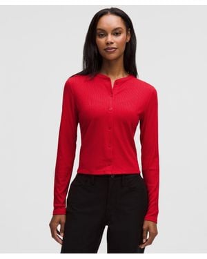 lululemon Hold Tight Micro-Rib Cardigan - Red