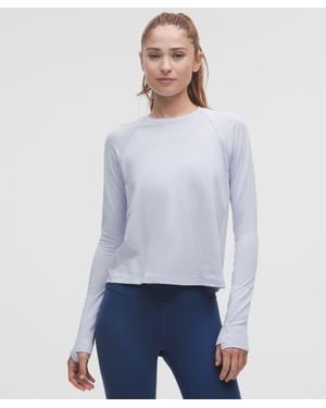 lululemon Swiftly Mesh-Back Long-Sleeve Shirt - Blue