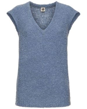 THE GARMENT Top balboa in misto lana - Blu
