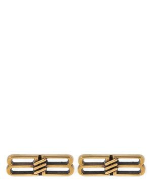 Balenciaga Orecchini Bb Icon Ottone - Metallizzato