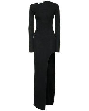 AYA MUSE Donna Vestito Lungo Ciro - Nero