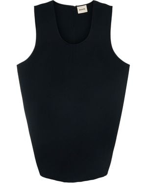 KHAITE Mujer Vestido Corto De Crepé - Negro