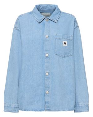 Carhartt Donna Camicia Alta - Blu