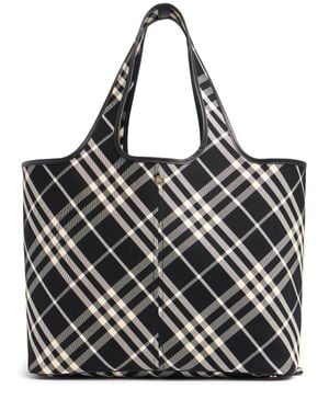 Burberry Donna Borsa Shopping E/W Media - Nero