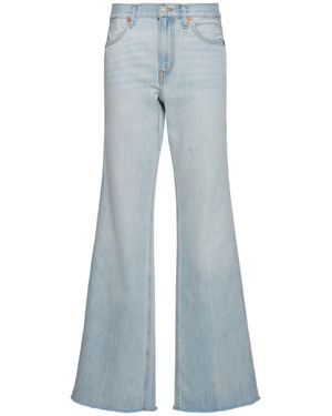RE/DONE Donna Jeans Gamba Ampia The Californian - Blu