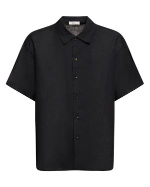 Commas Camicia oversize in lino - Nero
