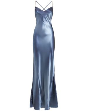Ralph Lauren Autumn Viscose Cocktail Dress - Blue