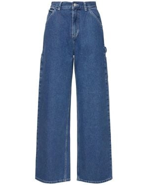 Carhartt Donna Pantaloni Vita Alta Jen - Blu