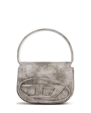 DIESEL Donna Borsa Xs 1Dr Con Cristalli - Grigio