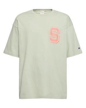 Champion Hombre Camiseta De Algodón - Verde