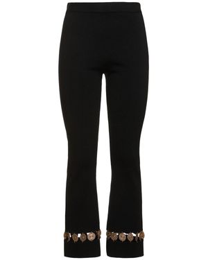 Rabanne Donna Pantaloni Svasati - Nero