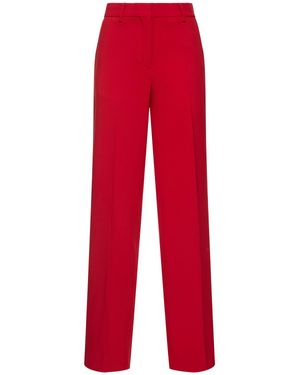 MSGM Donna Pantaloni Svasati - Rosso