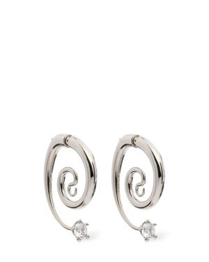 Panconesi Mujer Pendientes Diamanti Serpent Piercing Unique - Blanco
