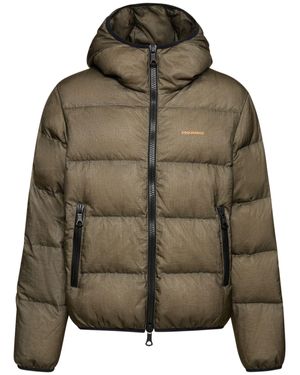 DSquared² Piumino in nylon con logo - Verde