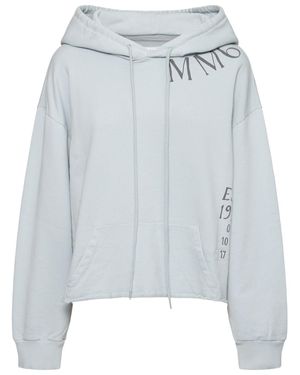 MM6 by Maison Martin Margiela Mujer Sudadera Con Capucha - Gris
