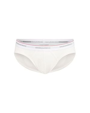 DSquared² Hombre Paquete De 3 Calzoncillos Boxer - Blanco