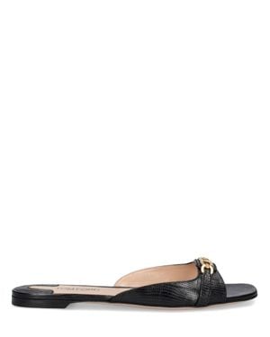 Tom Ford Sandali whitney in pelle stampa lucertola 10mm - Nero