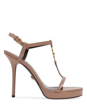 Versace Sandali in vernice 115mm - Marrone