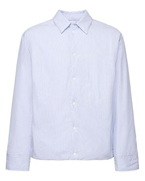Aspesi Padded Striped Shirt - White