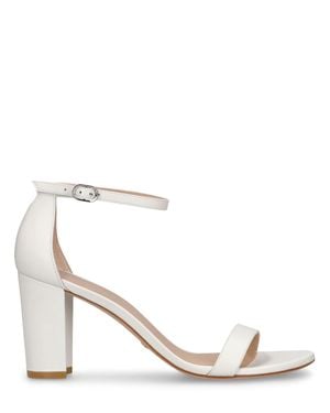 Stuart Weitzman Sandali nearly nude in pelle 80mm - Neutro