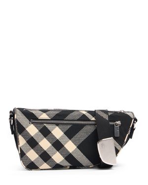 Burberry Borsa piccola maderia check shield - Nero