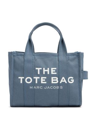 Marc Jacobs Borsa Shopping Mini Traveler In Tela Di Cotone - Blu