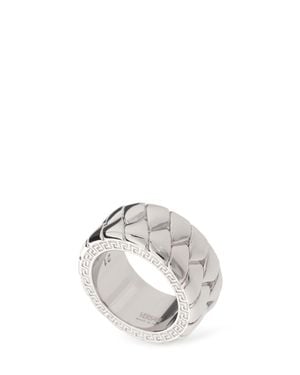 Versace Hombre Anillo De Metal - Metálico