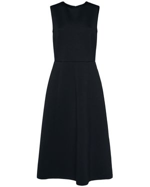 Max Mara Donna Vestito Midi Zigote - Nero