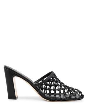 STUDIO AMELIA Mules silas in pelle 90mm - Nero
