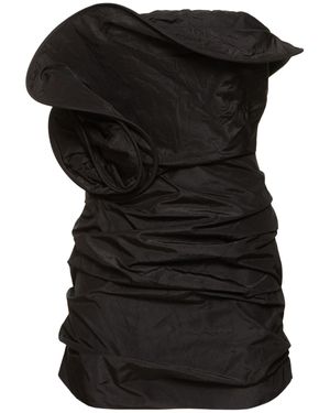 Magda Butrym Vestito mini in seta senza maniche - Nero