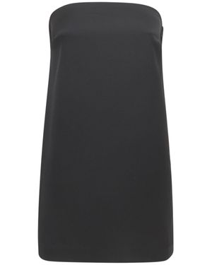 ANDAMANE Vestito "giuditta" in raso envers - Nero