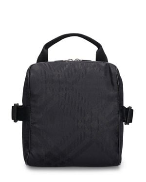 Burberry Borsa check jacquard - Blu