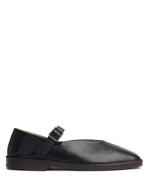 Lemaire Ballerine in pelle - Nero