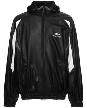 Balenciaga Giacca sportiva in pelle - Nero