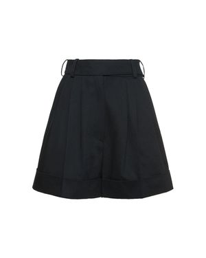Alexandre Vauthier Short en sergé - Noir