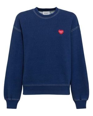 Carhartt Mujer Sudadera De Algodón - Azul