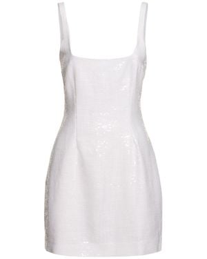 16Arlington Sior Sequined Mini Dress - White