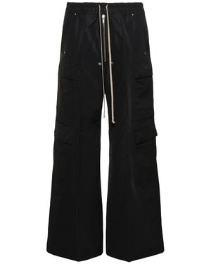 Rick Owens Pantaloni cargobelas in poly - Nero