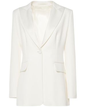 Max Mara Giacca monopetto plinio in cady - Bianco