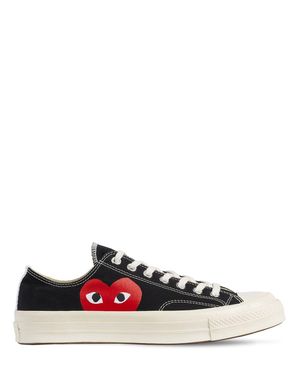 COMME DES GARÇONS PLAY Sneakers play converse in cotone 20mm - Bianco