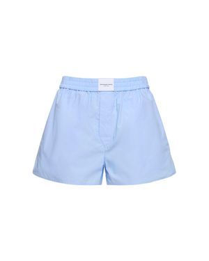 Alexander Wang Shorts boxer classici in cotone - Blu