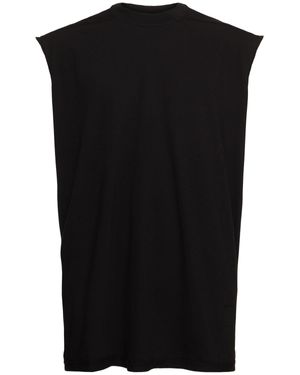 Rick Owens Uomo Tank Top Tarp T - Nero