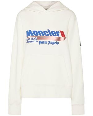 Moncler Genius Donna Felpa Moncler X Palm Angels - Bianco