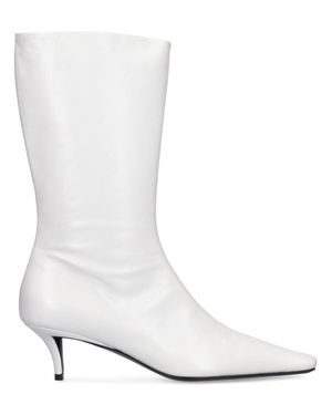 Jil Sander Botines de piel 50mm - Blanco