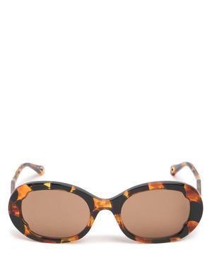 Chloé Occhiali da sole honoré in bio-acetato - Marrone